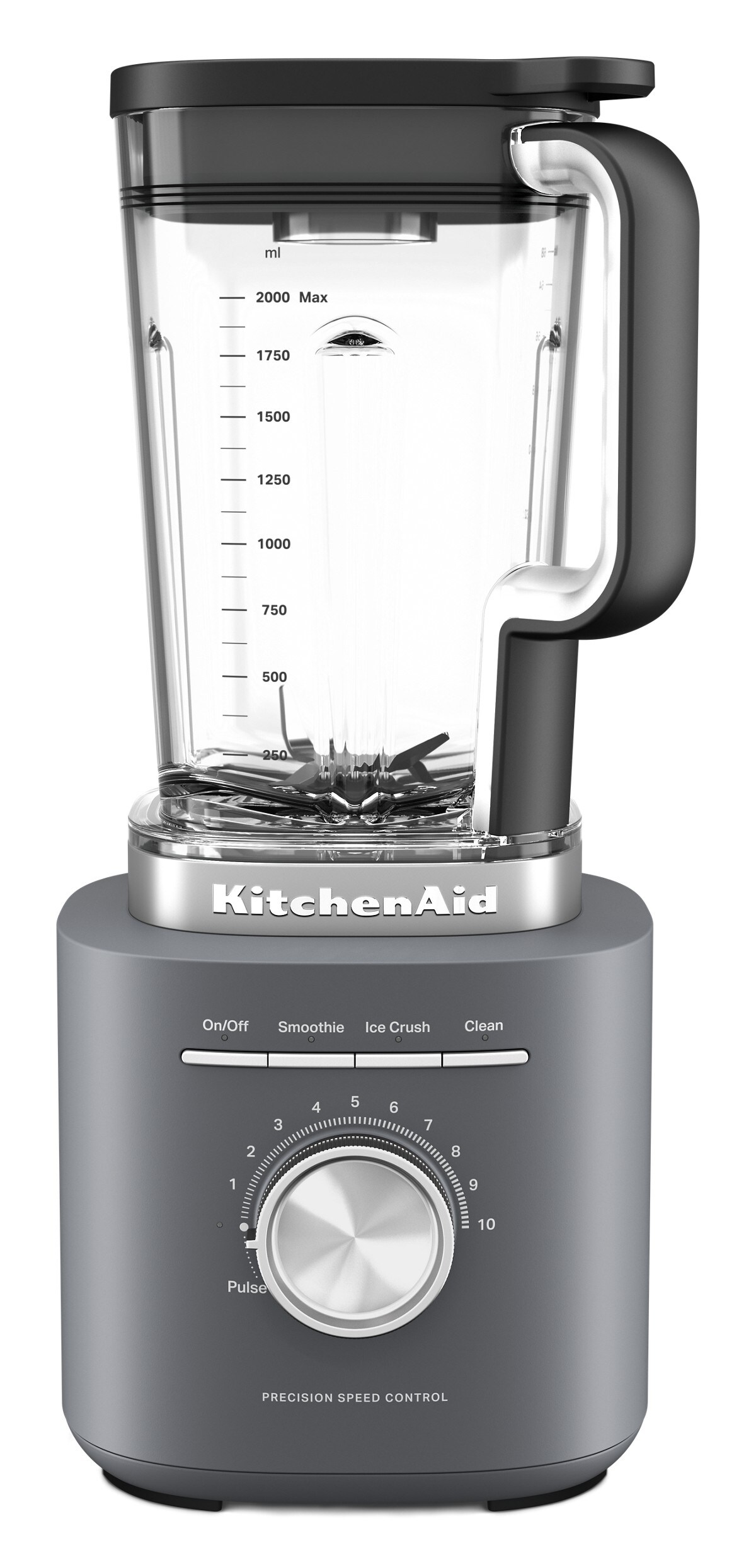 Pure Power Blender with 68 oz Plastic Jar - Matte Charcoal Grey