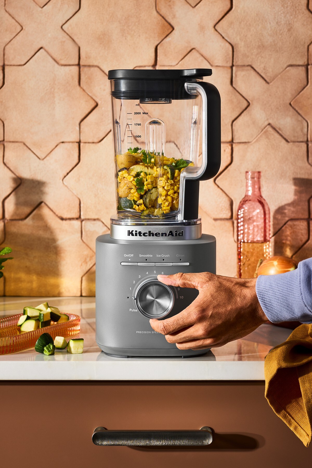 Pure Power Blender with 68 oz Plastic Jar - Matte Charcoal Grey - Image 5