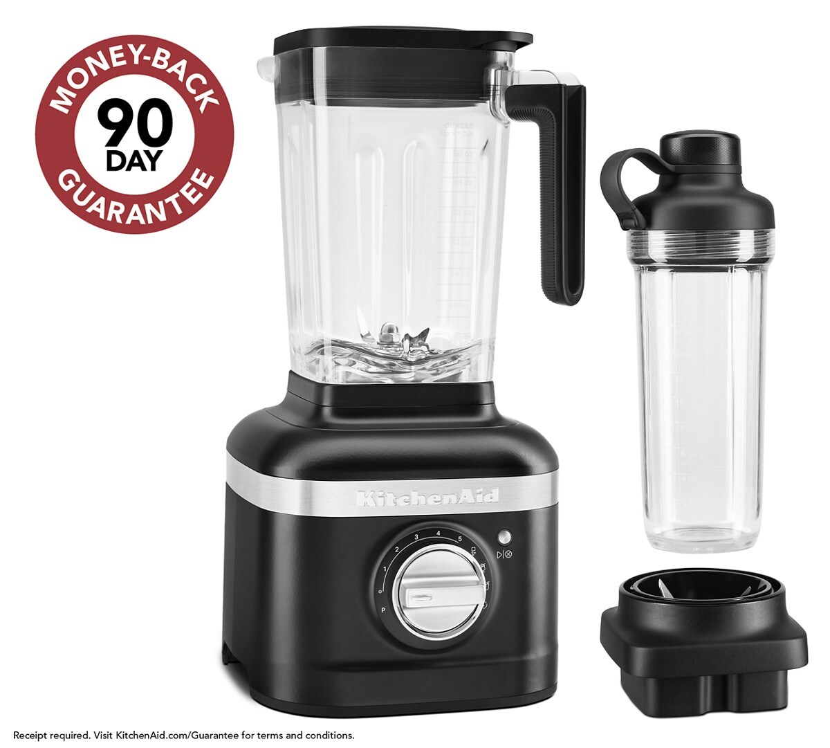 K400 Variable Speed Blender with Personal Blender Jar - Black Matte