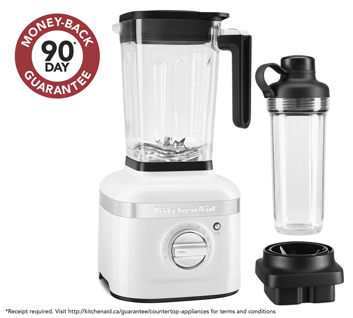 K400 Variable Speed Blender with Personal Blender Jar - White