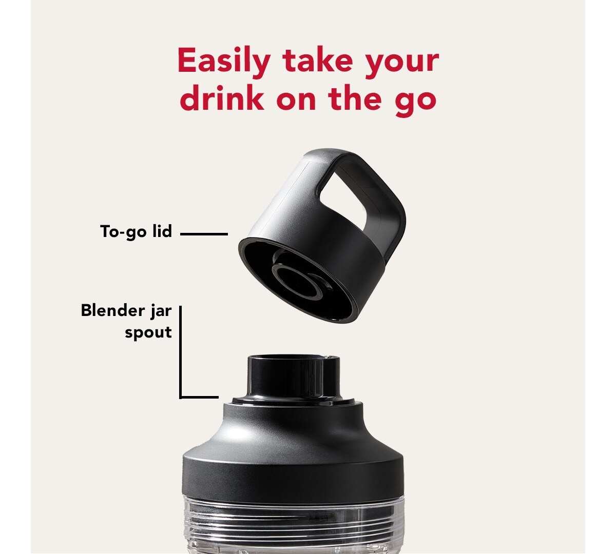 KitchenAid Go® Cordless Personal Blender - battery sold separately - Black Matte - Image 5