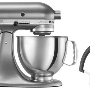 Value Bundle Artisan® Series 5 Quart Tilt-Head Stand Mixer with Flex Edge Beater - Contour Silver