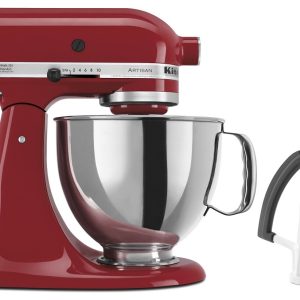 Value Bundle Artisan® Series 5 Quart Tilt-Head Stand Mixer with Flex Edge Beater - Empire Red