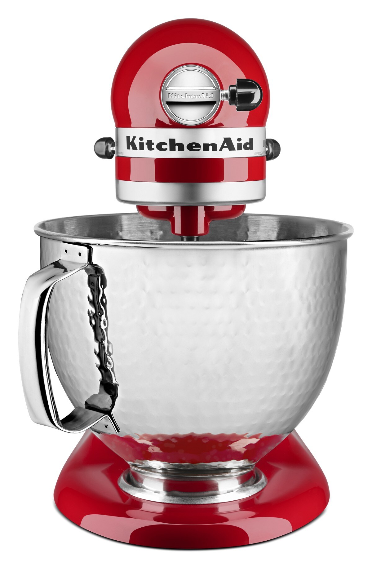 Artisan® Series 5 Quart Tilt-Head Stand Mixer with Hammered Bowl - Empire Red