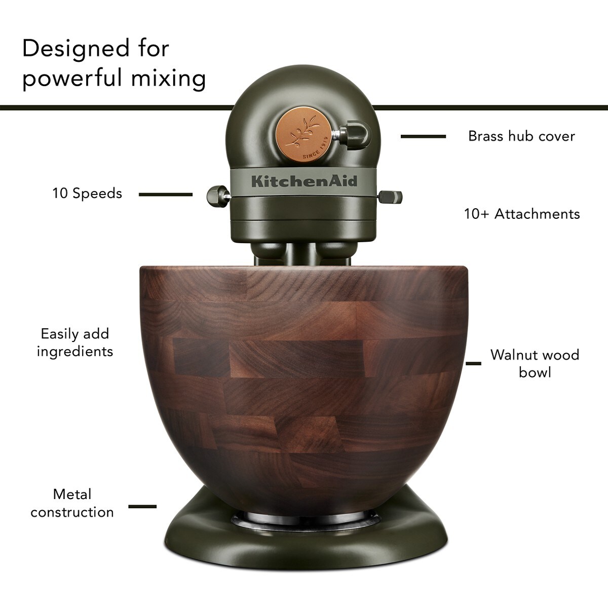 2024 Design Series Evergreen Tilt-Head Stand Mixer - Image 6