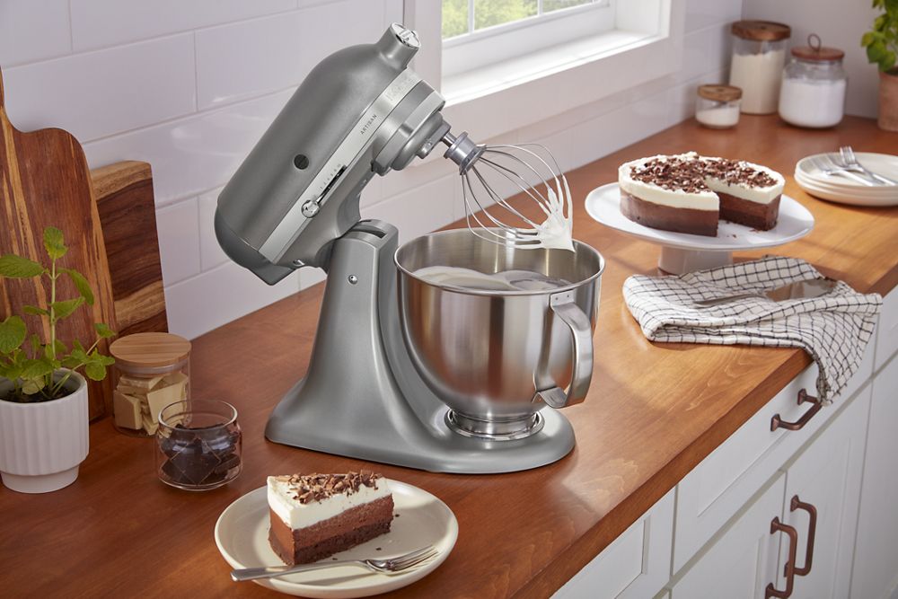 Artisan® Series 5 Quart Tilt-Head Stand Mixer with Premium Touchpoints - Contour Silver - Image 5