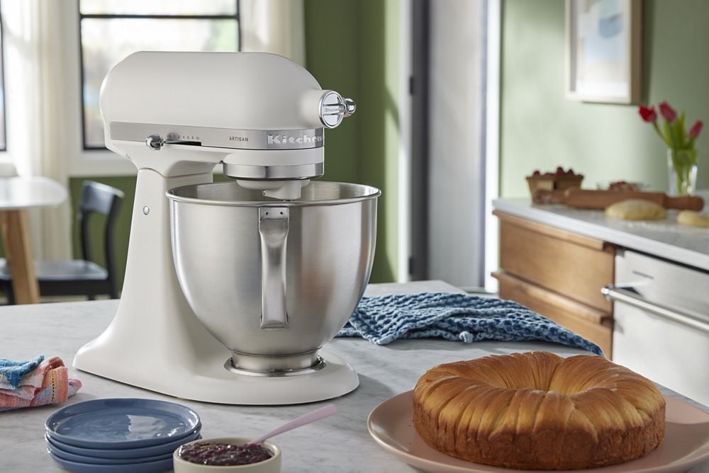 Artisan® Series 5 Quart Tilt-Head Stand Mixer with Premium Touchpoints - Porcelain White - Image 4