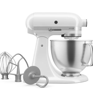 Artisan® Series 5 Quart Tilt-Head Stand Mixer with Premium Touchpoints - White