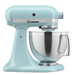 Artisan® Series 5 Quart Tilt-Head Stand Mixer with Premium Accessory Pack - Mineral Water Blue