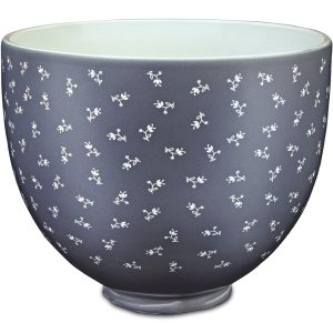 5 Quart Vintage Florals Ceramic Bowl