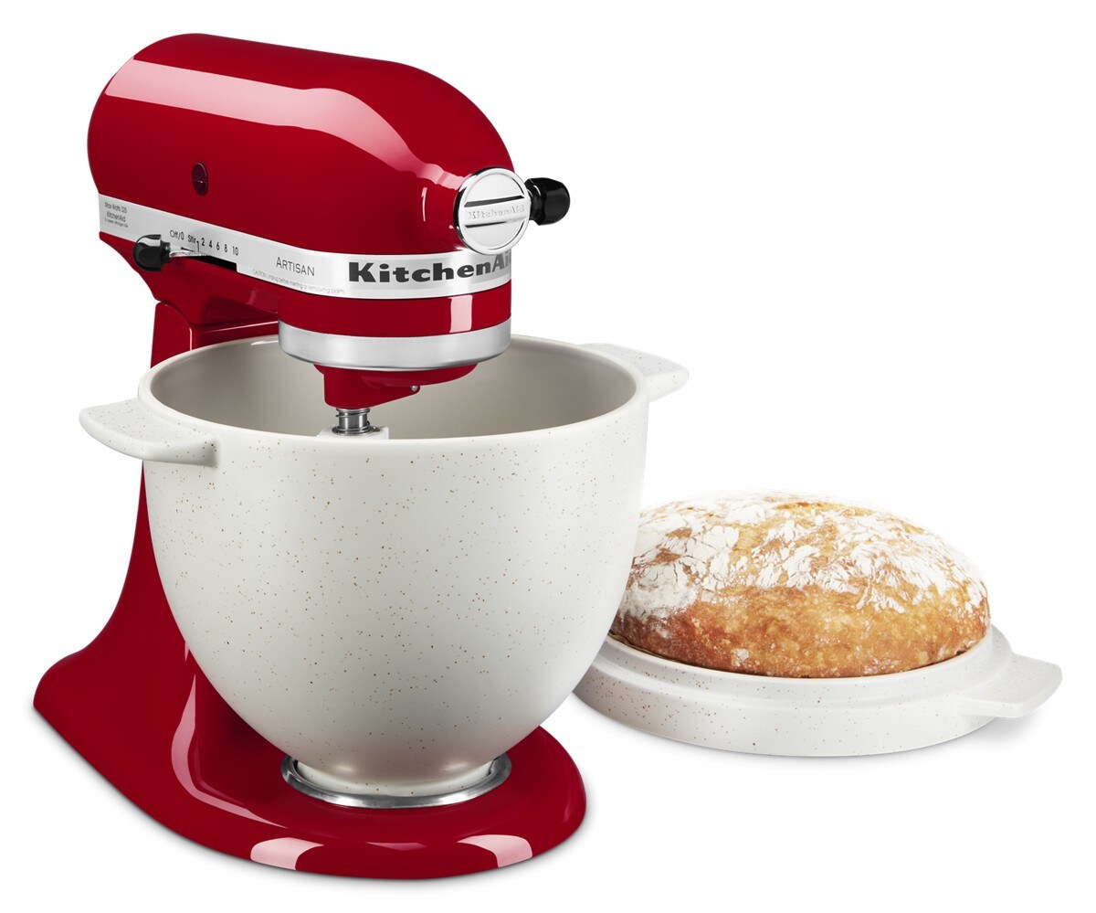 Bread Bowl with Baking Lid - Grey Speckle