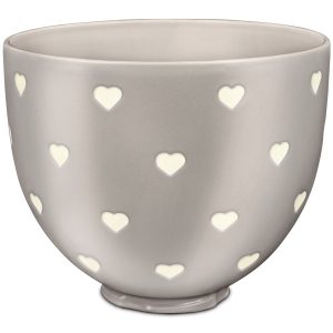 5 Quart Layered Hearts Ceramic Bowl