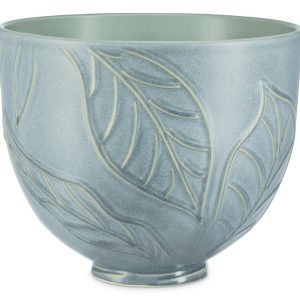 5 Quart Spring Leaves Ceramic Bowl
