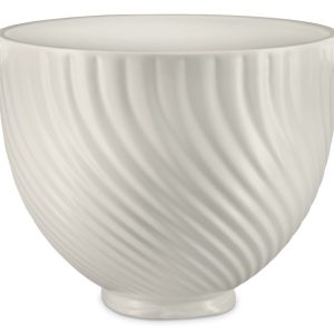 5 Quart Meringue Ceramic Bowl - White Meringue