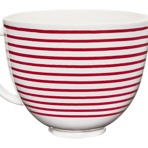 5 Quart Horizontal Stripes Patterned Ceramic Bowl
