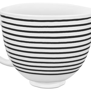 5 Quart Horizontal Stripes Patterned Ceramic Bowl