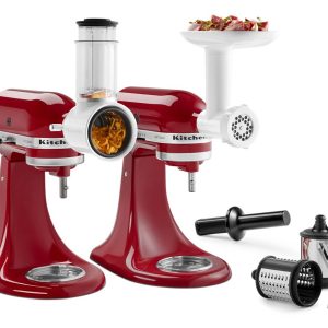 Food Grinder + Fresh Prep Slicer/Shredder Attachment Bundle