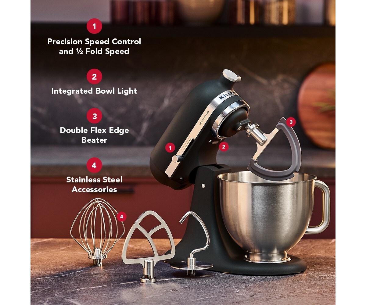 Artisan Plus Series 5 Quart Tilt-Head Stand Mixer - Cast Iron Black - Image 2