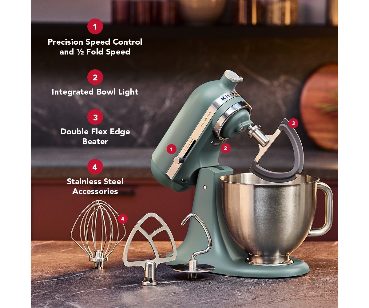 Artisan Plus Series 5 Quart Tilt-Head Stand Mixer - Mint Julep - Image 2