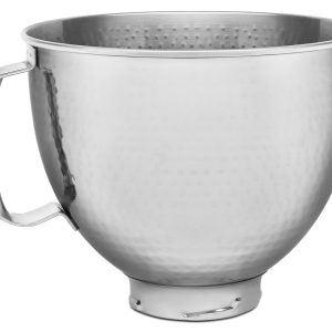 5 Quart Tilt Head Hammered Stainless Steel Bowl