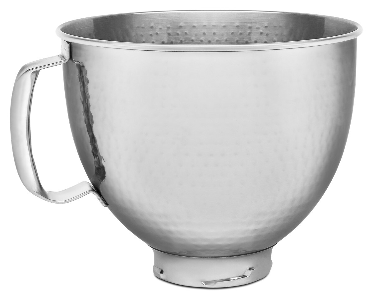 5 Quart Tilt Head Hammered Stainless Steel Bowl