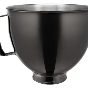5 Quart Tilt-Head Metallic Finish Stainless Steel Bowl - Radiant Black
