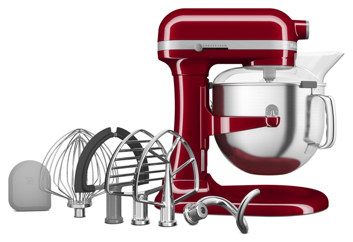 7 Quart Bowl-Lift Stand Mixer with Redesigned Premium Touchpoints - Empire Red - Image 2