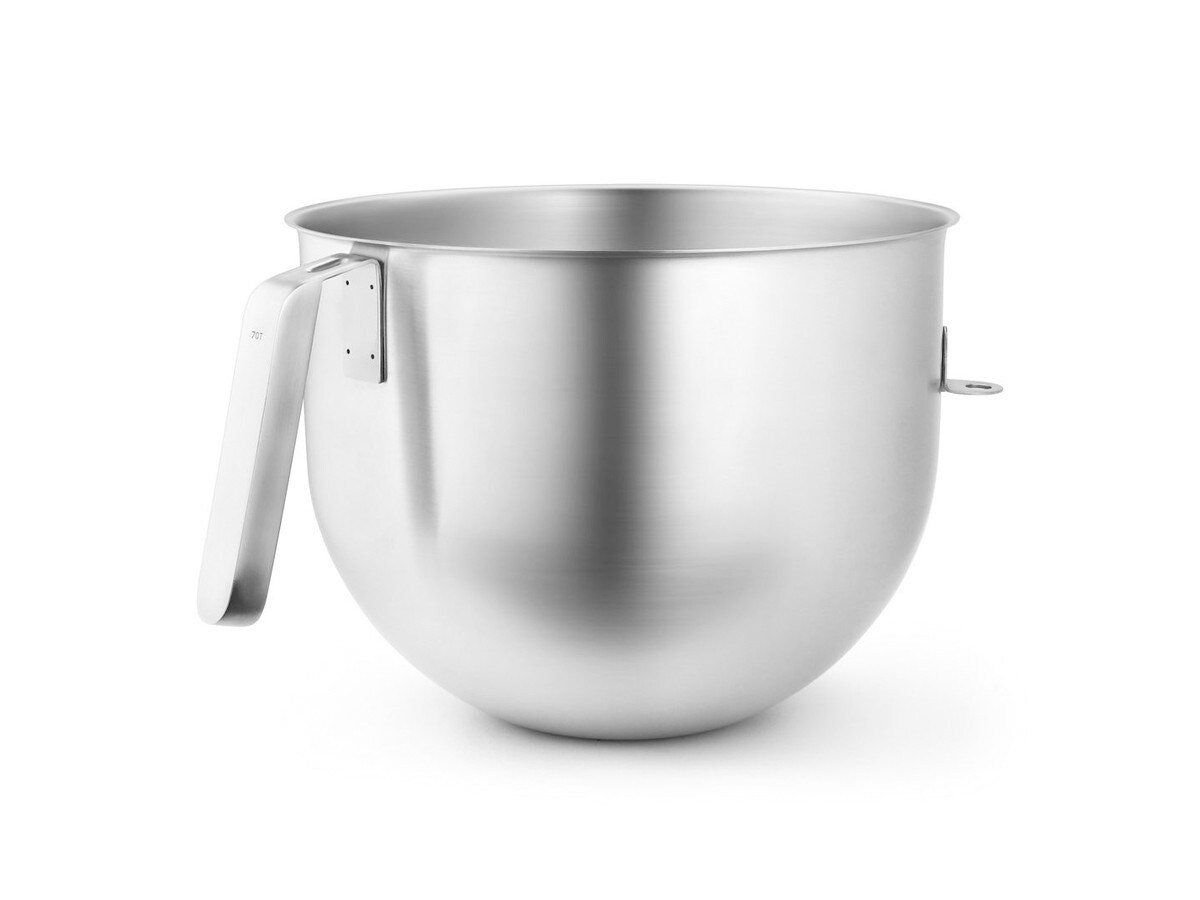 7 Quart NSF Certified Polished Stainless Steel Bowl with J Hook Handle