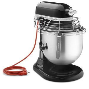 NSF Certified® Commercial Series 8 Quart Bowl-Lift Stand Mixer with Stainless Steel Bowl Guard - Onyx Black