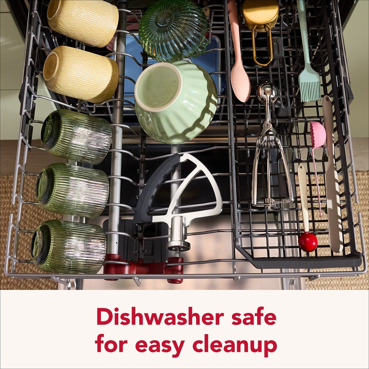 Durable stainless steel flex edge beater for select KitchenAid® tilt-head stand mixers - Image 4
