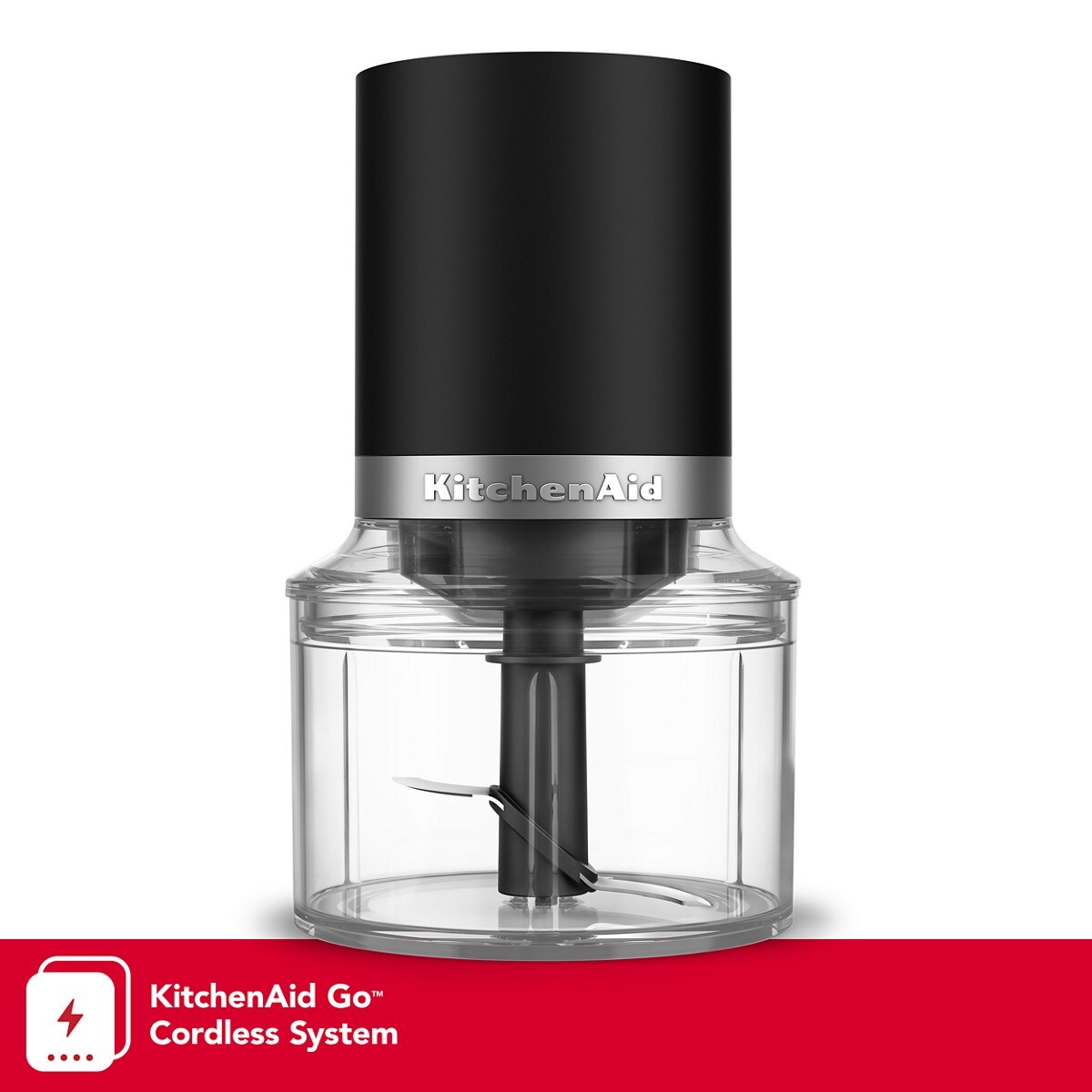 KitchenAid Go® Cordless Top Down Chopper - battery sold separately - Black Matte
