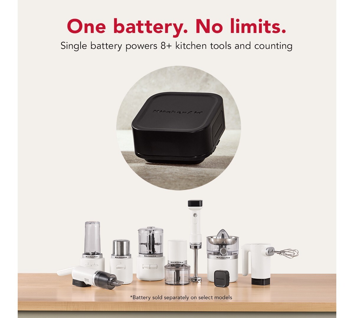KitchenAid Go® Cordless Top Down Chopper - battery sold separately - Porcelain White - Image 3