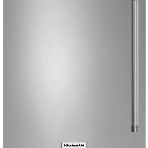 24" Undercounter Refrigerator with Stainless Steel Door - Black Cabinet/Stainless Doors