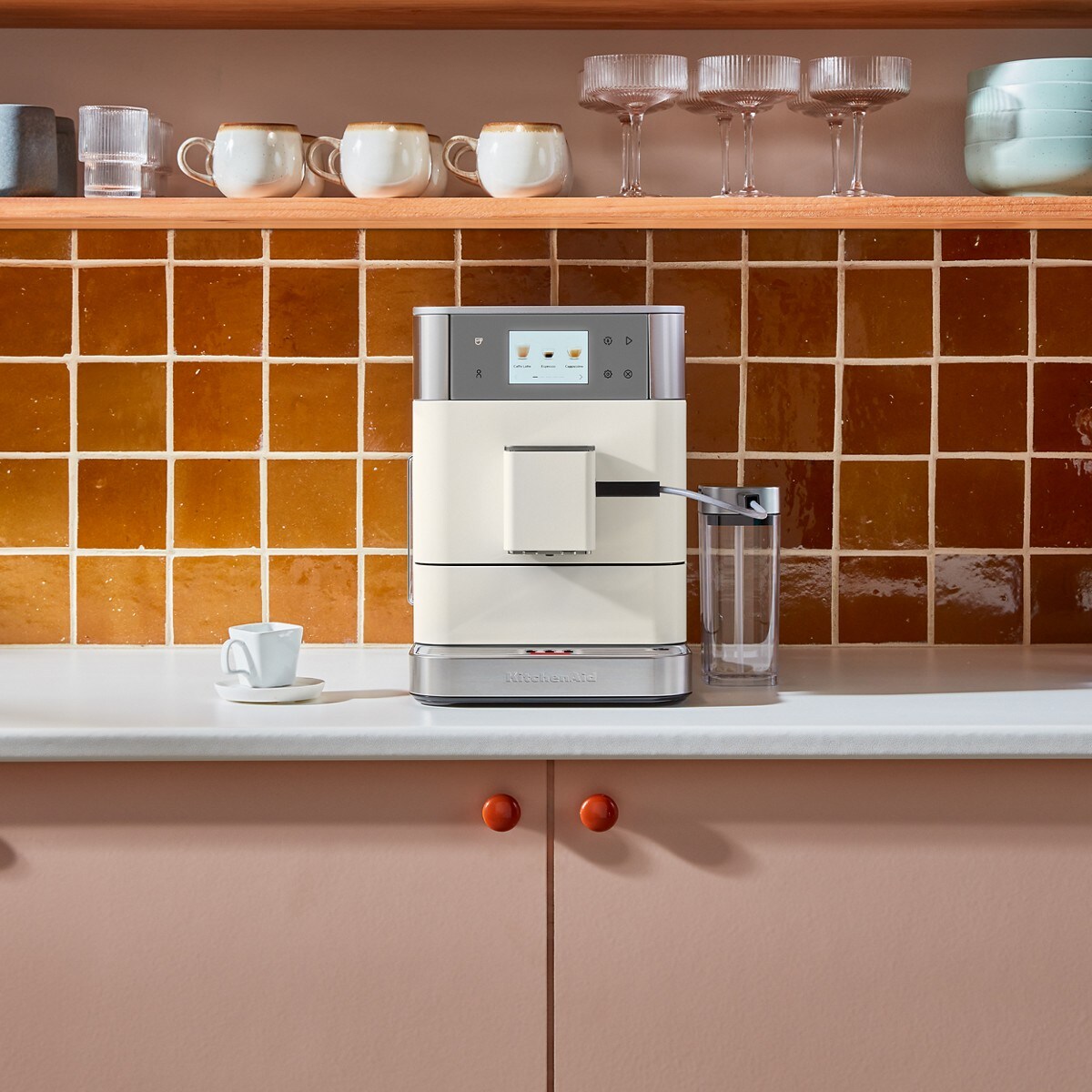 Refurbished Fully Automatic Espresso Machine KF7 - Porcelain White - Image 8