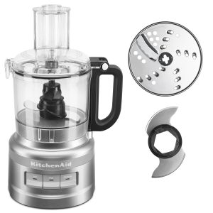 Refurbished 7-Cup Food Processor Bundle - Contour Silver