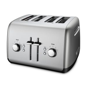 Refurbished 4-Slice Toaster with Manual High-Lift Lever - Contour Silver