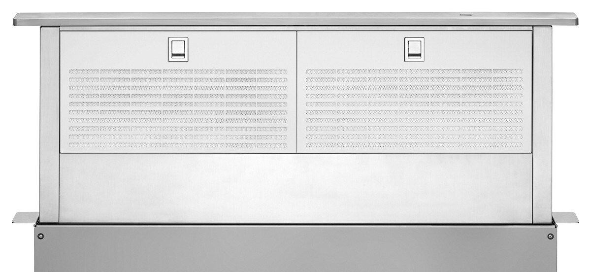 36" Retractable Downdraft System with Interior Blower Motor - Stainless Steel