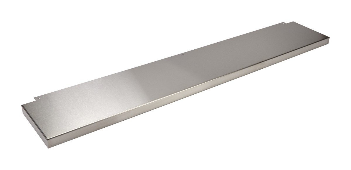 Stainless Steel Backsplash - for 48" W Range or Cooktop, Size: 48" W x 9" H