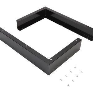 3" X 17 1/4" X 11" Microwave Side Panel Kit with (2) black filler panels, mounting hardware, and instructions
