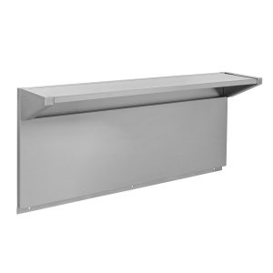 Tall Backguard with Dual Position Shelf - for 48" Range or Cooktop - Stainless Steel