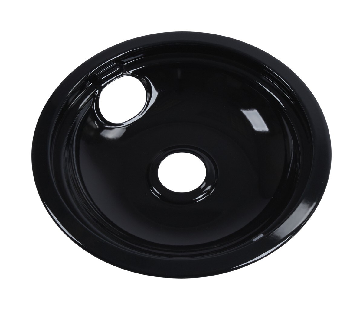 Range Electric/Cooktop 8-IN Round Drip Bowl (Single-Pack) - Black for Non-Hinged, 2-Wire Plug Cooking Elements