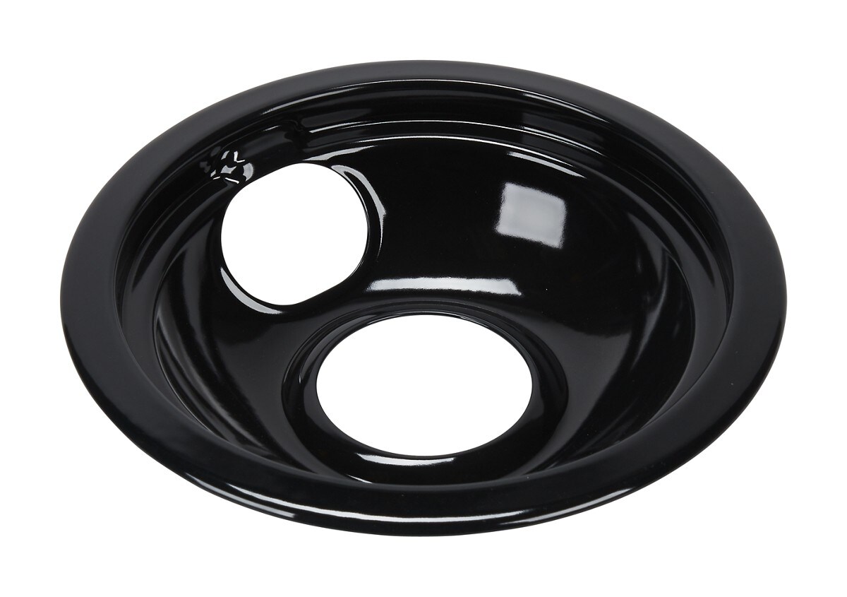 Range Electric/Cooktop 6-IN Round Drip Bowl (Single-Pack) - Black for Non-Hinged, 2-Wire Plug Cooking Elements