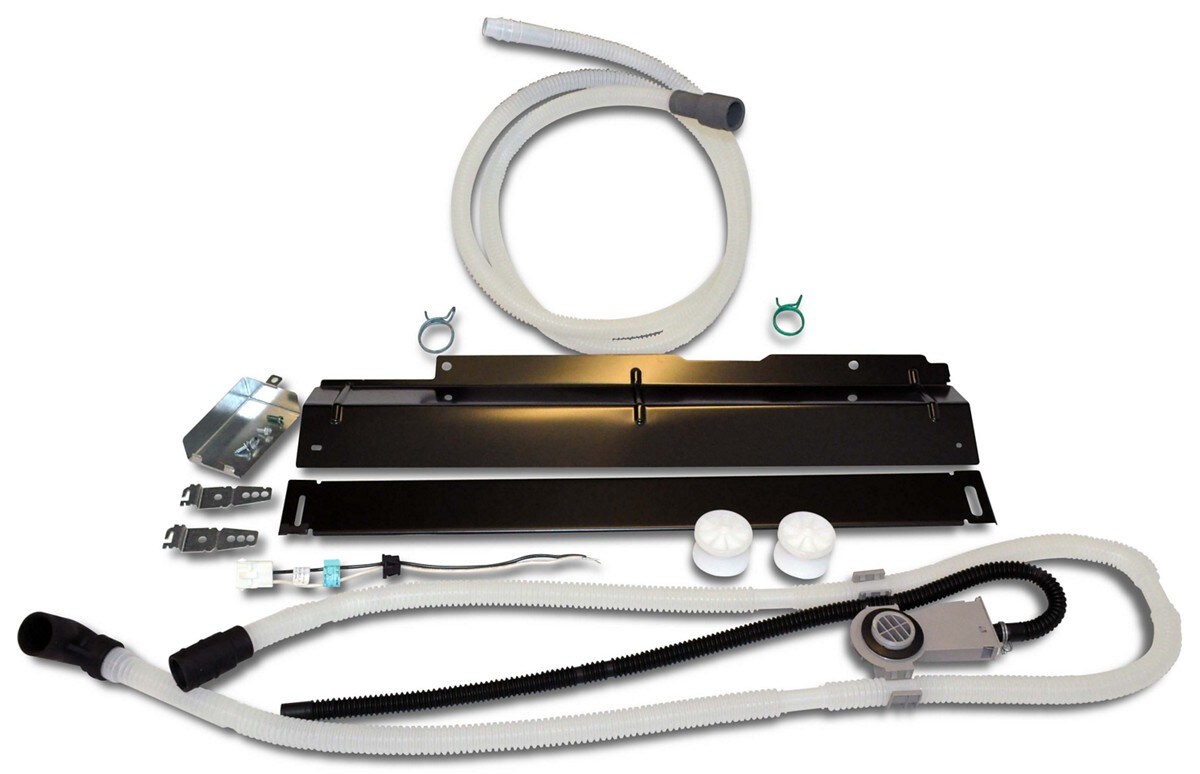 Dishwasher Converter Kit, Black-colored, converts the portable dishwasher to an under-the-counter installation