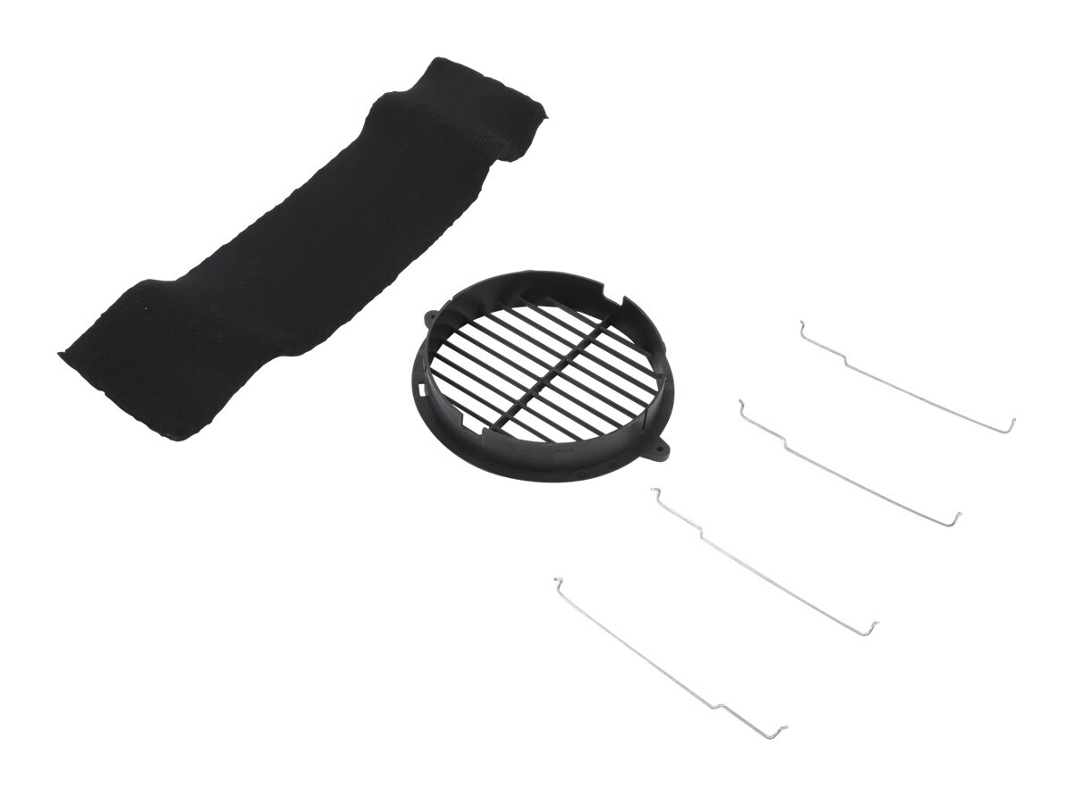 30" Range Hood Recirculation Kit with (1) charcoal filter, (1) black vent cover and (4) mounting brackets