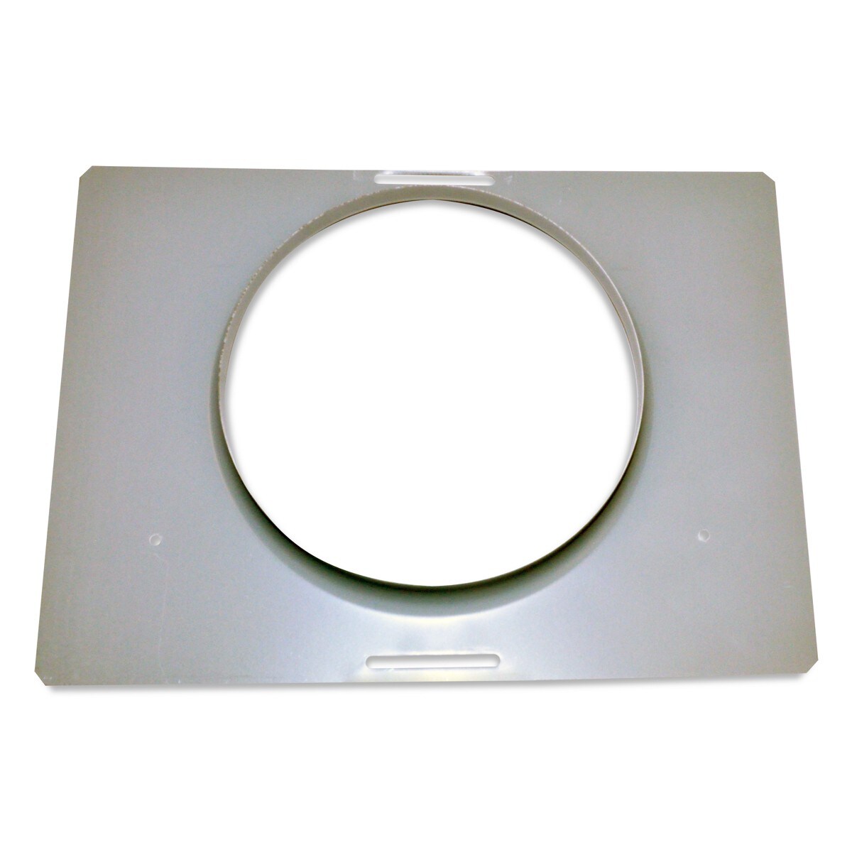 30" and 36" Range Hood Damper Mounting Plate, with 7" D opening - Stainless Steel