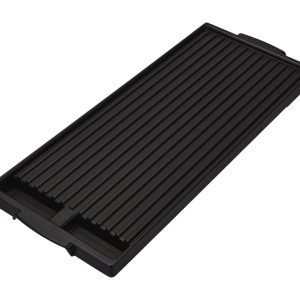 Range Grill Kit - Black with Non-Stick Surface Cast Aluminum and 2-Divided Grease wells (1 1/8-IN H X 7 3/4-IN W X 19 3/4-IN D)