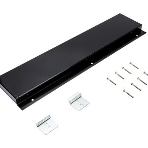 Slide-in Range Backsplash, Black, Size: 6" H
