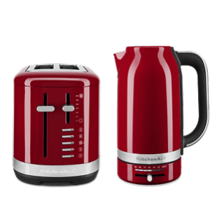 Breakfast Set: Toaster 2 slice + Electric Kettle - Empire Red