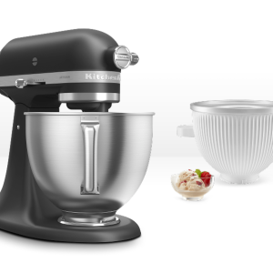 Artisan® 5-Qt Mixer with Premium Touchpoints & Ice Cream Maker Attachment - Black Matte