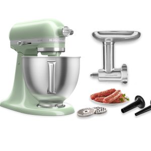 Artisan® 5-Qt Mixer with Premium Touchpoints & Metal Food Grinder Attachment - Pistachio